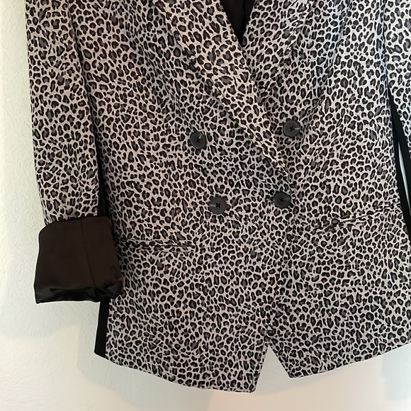 Black and gray leopard blazer, Rachel Roy, Size 10 - Picture 3 of 3